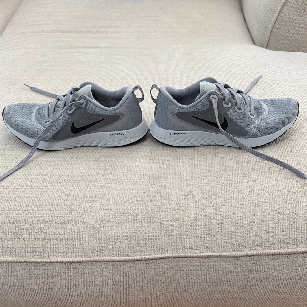 Nike Women's Legend React Gray and Black Sneakers